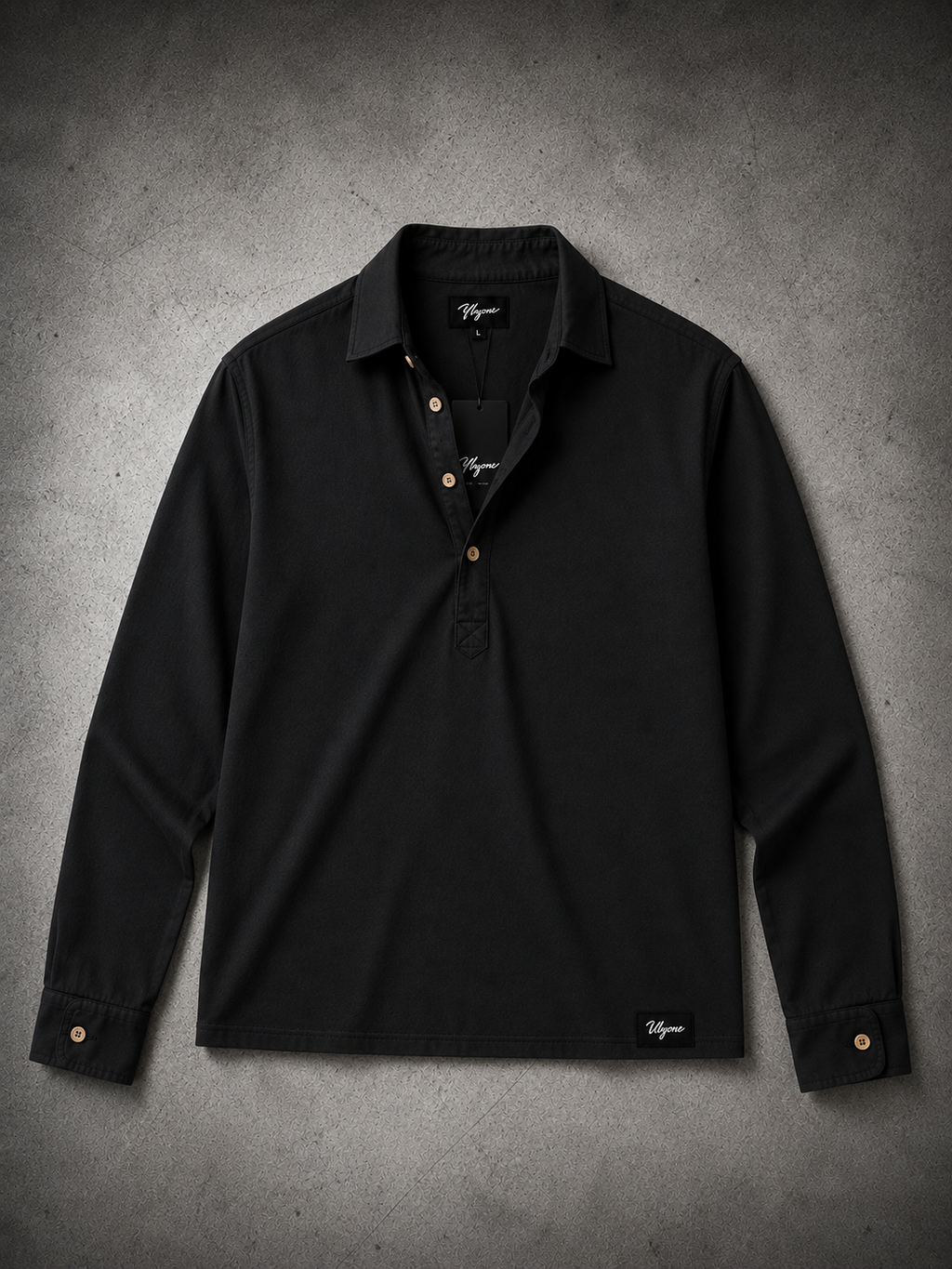 Pop over formal shirt (BLACK)